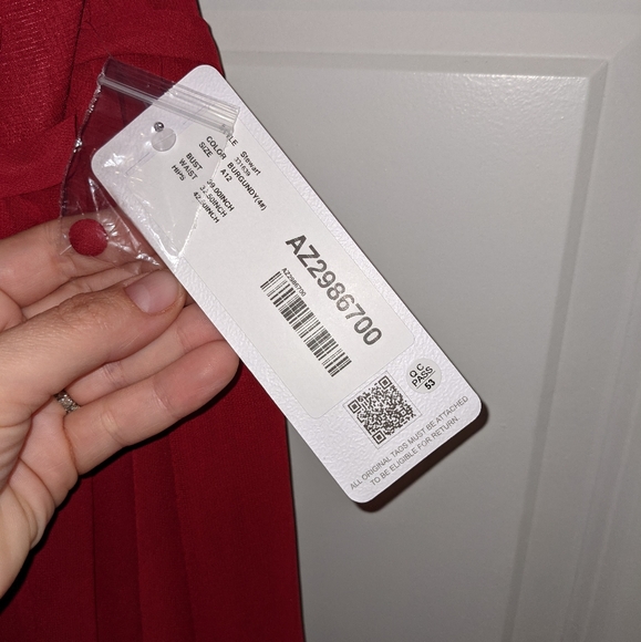 Azazie 'Stewart' Bridesmaid Dress NWT size 12 - Picture 3 of 4